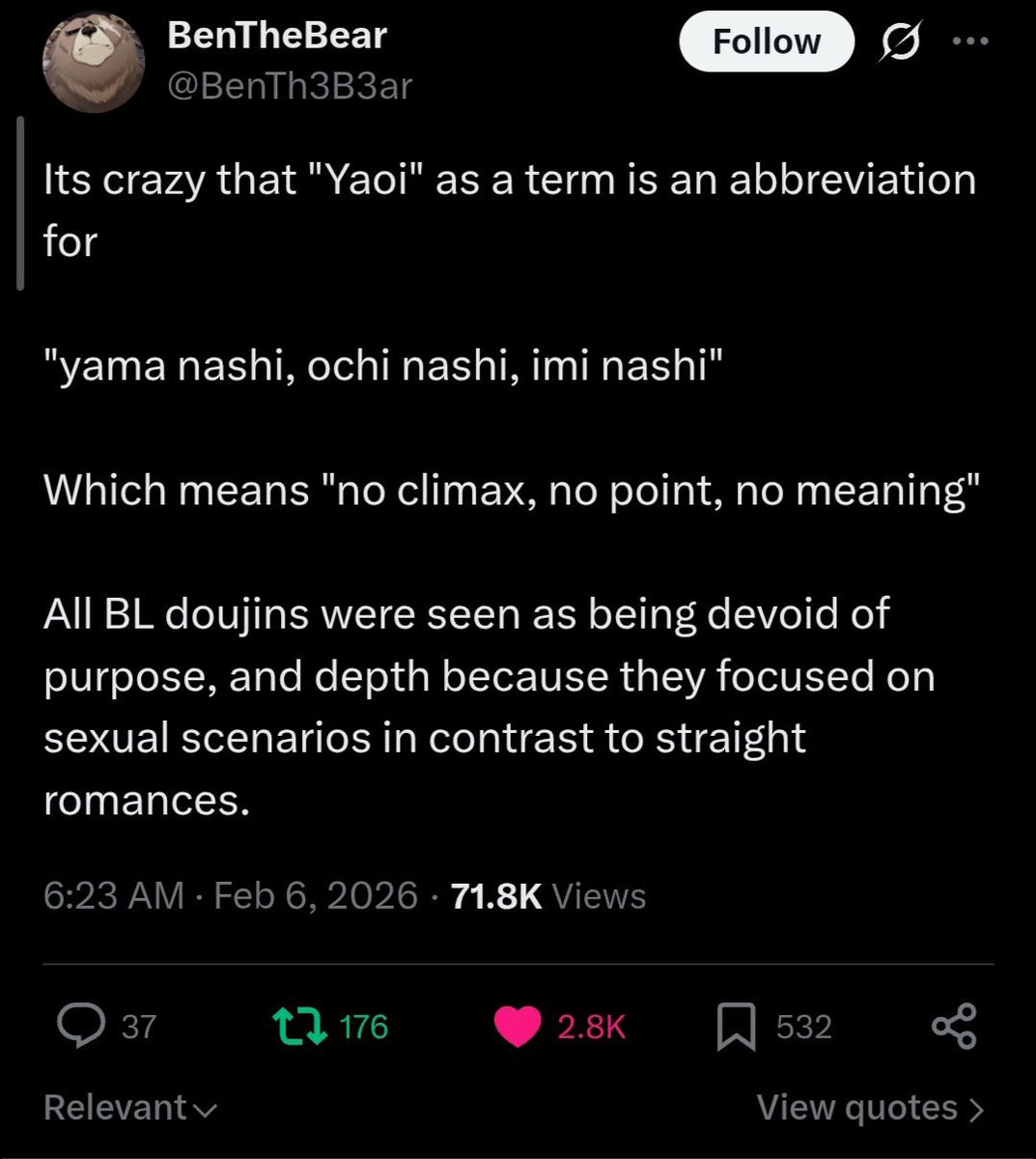 varienced's tweet photo. @ShanChinmoy @solarwrecked @rhemaspov "Yaois are heavy with plot--" might I add https://t.co/OKJF8vB2a3