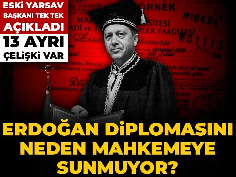Erdoğan diplomasını neden mahkemeye sunmuyor?

Eski YARSAV Başkanı tek tek açıkladı: 13 ayrı çelişki var
halktv.com.tr/gundem/erdogan…