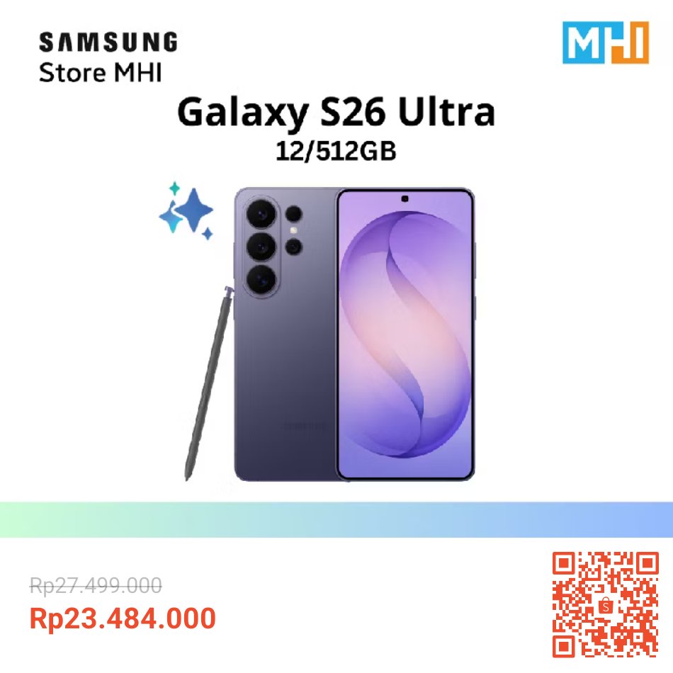 boxxopen's tweet photo. Samsung Galaxy S26 Ultra, update terbaru 😍🎉

Cek disini: https://t.co/4myrxJj4Aj

#GalaxyS26Ultra #GalaxyAI #GucciPrimavera #JoongDunk #Vina2026 #T20WorldCup #SamsungGalaxyS26Ultra #SamsungGalaxyS26 https://t.co/aUbFWhRrWz