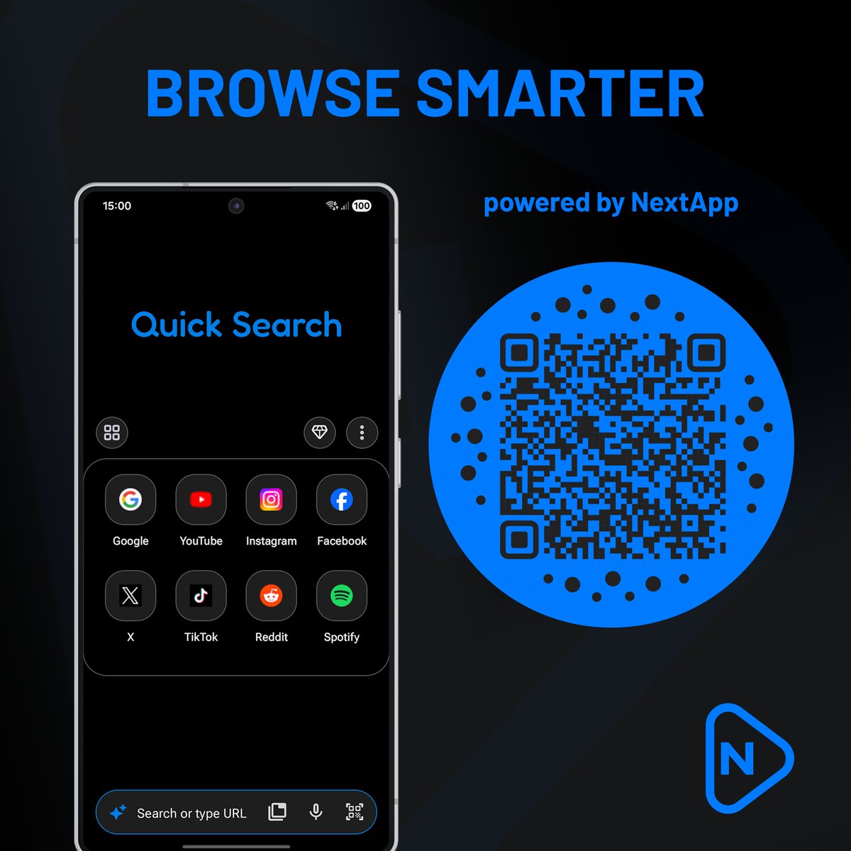 nexechco's tweet photo. Browse smarter, faster.

Access your favorite platforms and search instantly with a clean, distraction-free experience.

Everything you need. One place.

#NextApp #AllInOneApp #Android https://t.co/G9Fp6LkacM