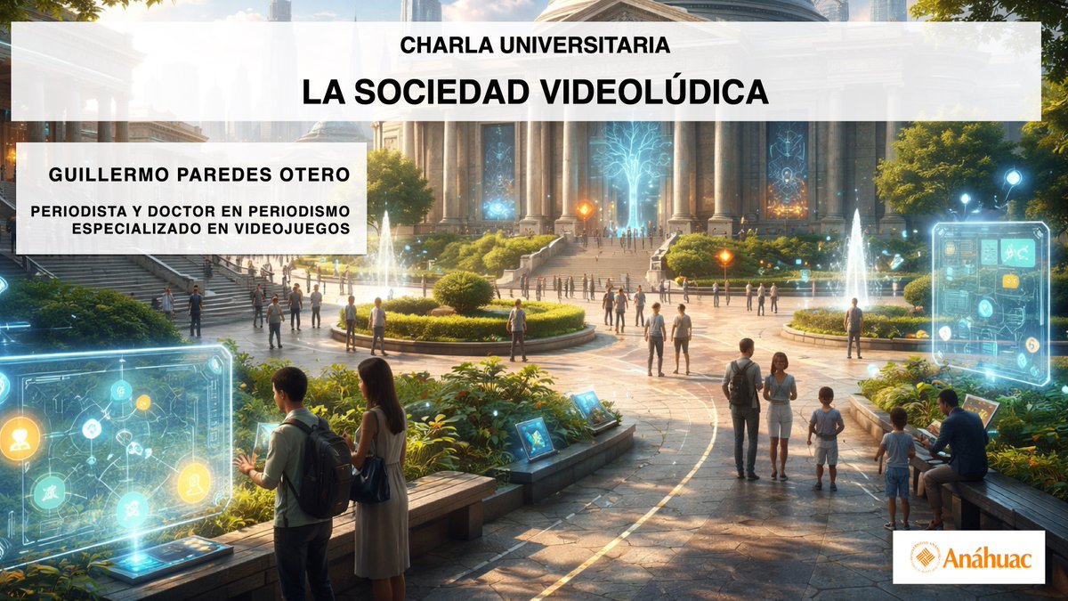 williamcadiz's tweet photo. 📖 🎮 ¡Muchísimas gracias a la @anahuac y a todos los asistentes (alumnado y profesorado) por asistir a la charla/presentación de La sociedad videolúdica y el interés demostrado en mi trabajo y en este tema!
#videojuegos #gamestudies #SociedadVideoludica #Gamificación https://t.co/2vUhrXw7iX