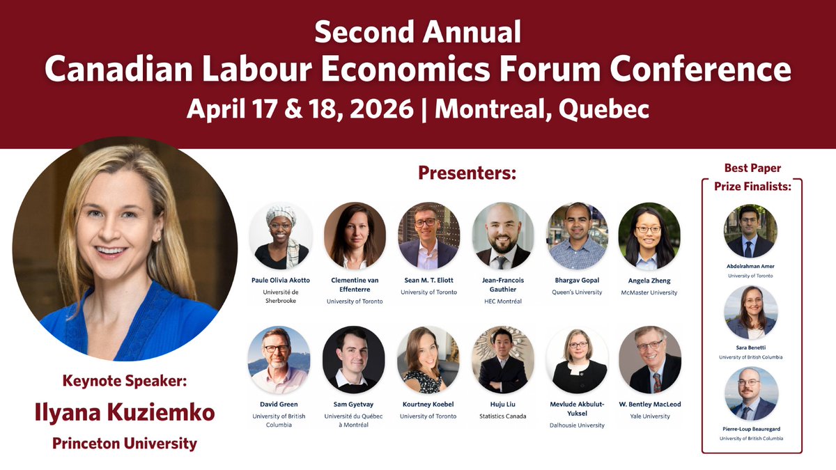 Canadian Labour Economics Forum tweet media