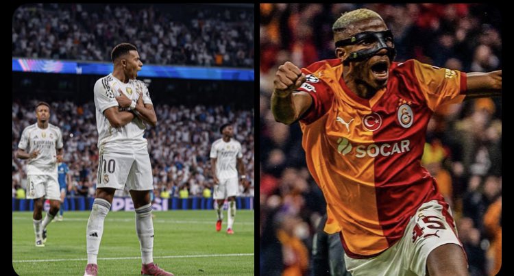 Top scorers in UEFA Champions League this season:

13 goals — 🇫🇷 Kylian Mbappé 
10 goals — 🏴󠁧󠁢󠁥󠁮󠁧󠁿 Gordon
8 goals — 🏴󠁧󠁢󠁥󠁮󠁧󠁿 Harry Kane 
7 goals — 🇳🇴 Erling Haaland
7 goals — 🇳🇬 Osimhen