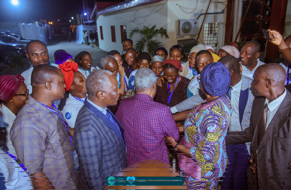 TheGCKHQ's tweet photo. Pictures as Pastor W. F. Kumuyi meets the GCK Medical Mission team after Night 1 of GCK in Port Harcourt, February 2026.

Stream GCK in Port Harcourt live at:
https://t.co/kPRHkEcb5w
https://t.co/z5vUMaDpIX 

#GCKinPortHarcourt 
#MedicalOutreach 
#DeeperLife 
#PastorKumuyi https://t.co/lEghXpRQhl