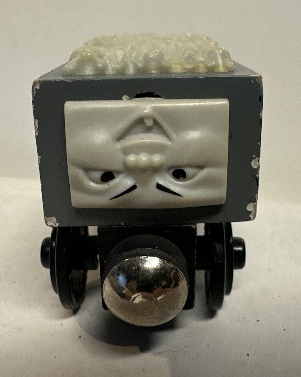 otwrc's tweet photo. When Sir Topham Hatt said S.C.Ruffey would be rebuilt, he never said it would be properly!

I spotted this on eBay the other day...it went to someone (not me) for $70. https://t.co/2ZuqbZOZG7