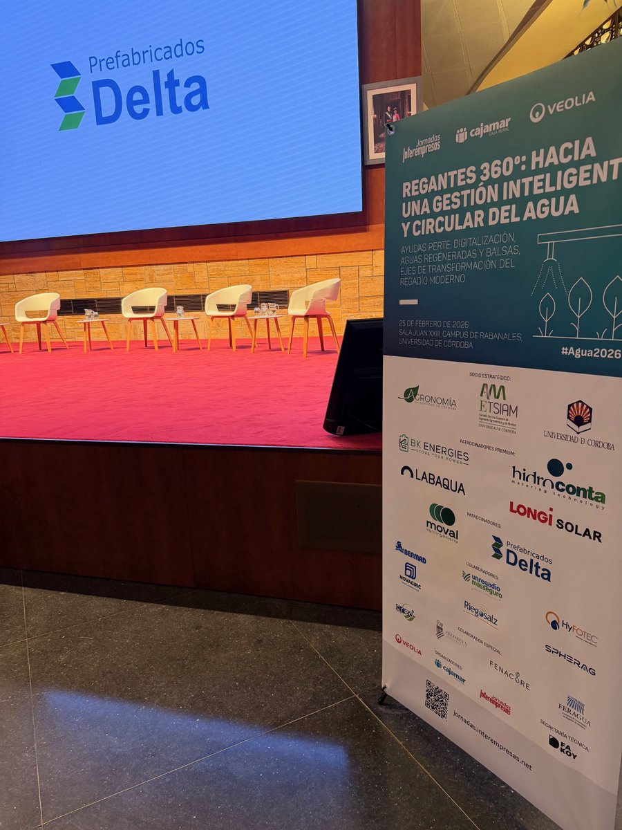 PrefabDelta's tweet photo. Debatimos en Córdoba el futuro de la gestión del agua para regadío en España.

Expertos, profesionales del sector y representantes de comunidades de regantes y de confederaciones hidrográficas analizamos (+) https://t.co/qQaCkmk3IW