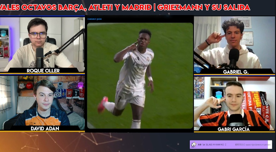 ⚔️ ¡EMPEZAMOOOOS!

🔥⚪️El MADRID se mete en octavos ganando al BENFICA (2-1)
😨 Malas SENSACIONES (de nuevo) del equipo
🇪🇺 ¿Cómo vemos en CHAMPIONS a los equipos españoles? 🤔
👀🇫🇷 Se calienta la salida de GRIEZMANN

💜 twitch.tv/agorafutbol