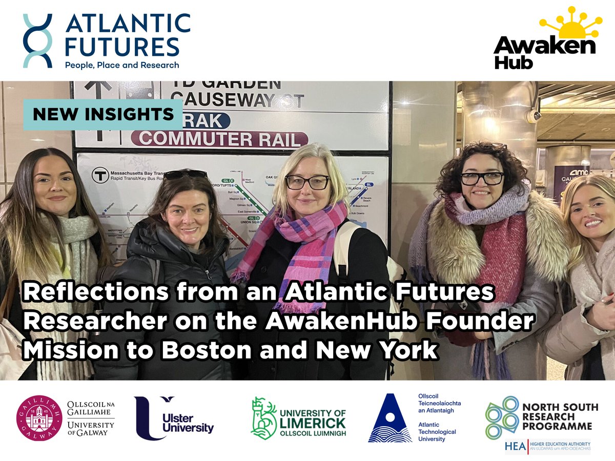 AtlanticFutures's tweet photo. Dr Janine McGinn reflects on the @AwakenHub Founder Mission to Boston & New York — and what it revealed about the funding gap facing women entrepreneurs across the island of Ireland.
https://t.co/ENJRyZ510g
Read more ⬇️
#AtlanticFutures #WomenInEntrepreneurship #SharedIsland https://t.co/qX7gsyM4Y0