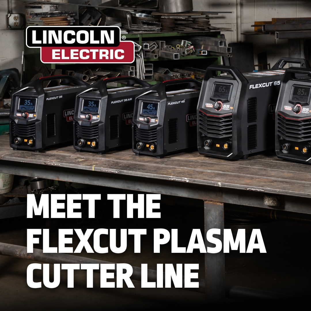 LincolnElectric's tweet photo. FlexCut plasma cutters deliver lasting performance you can count on.
Engineered for endurance. Designed for precision. Meet FlexCut: https://t.co/peYhPRP7eO
#CutRed #WeldRed #WeldRedNation https://t.co/nJrY6cRIKq