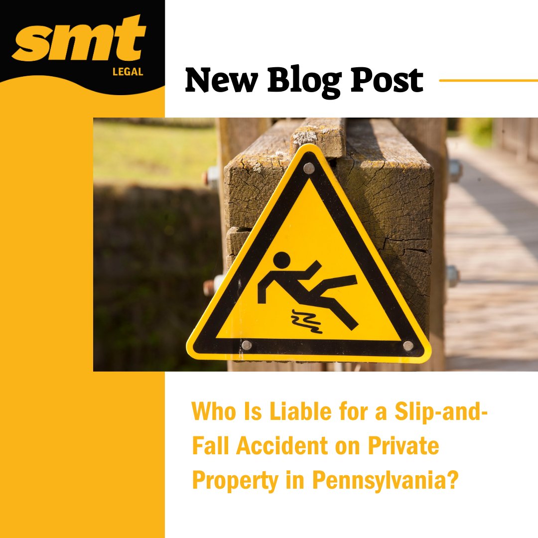 SMT_Legal's tweet photo. Slip and fall injuries can be costly. Learn who is responsible and protect your claim. Contact SMT Legal today.

🔗https://t.co/NCFOOQfO8t

#SMTLegal #SlipAndFall #PennsylvaniaLaw #PremisesLiability #PersonalInjuryClaim #InjuryLaw #KnowYourRights #PAAttorney https://t.co/cIBqUQpCYX
