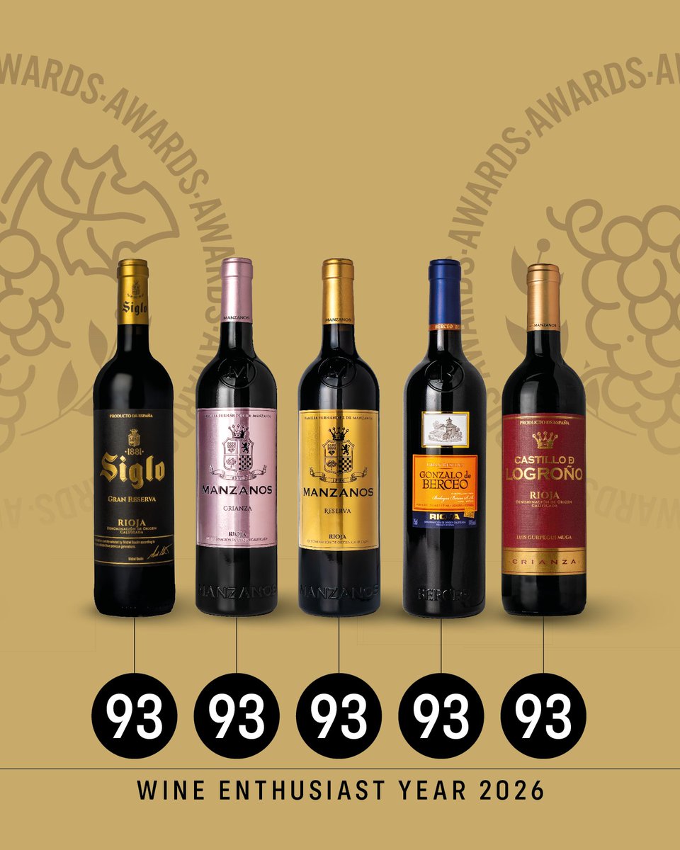 bodegasmanzanos's tweet photo. ¡Nuestra pasión cruza fronteras! 🌎✈️

Estamos orgullosos de las nuevas puntuaciones de Wine Enthusiast, destacando los 95 puntos de nuestro Manzanos Gran Reserva. 🏅

Gracias al equipo y a vosotros por brindar con nosotros. ¡Salud! 🥂

#ManzanosWines #WineEnthusiast #WineLovers https://t.co/7ZilyxQ8ev