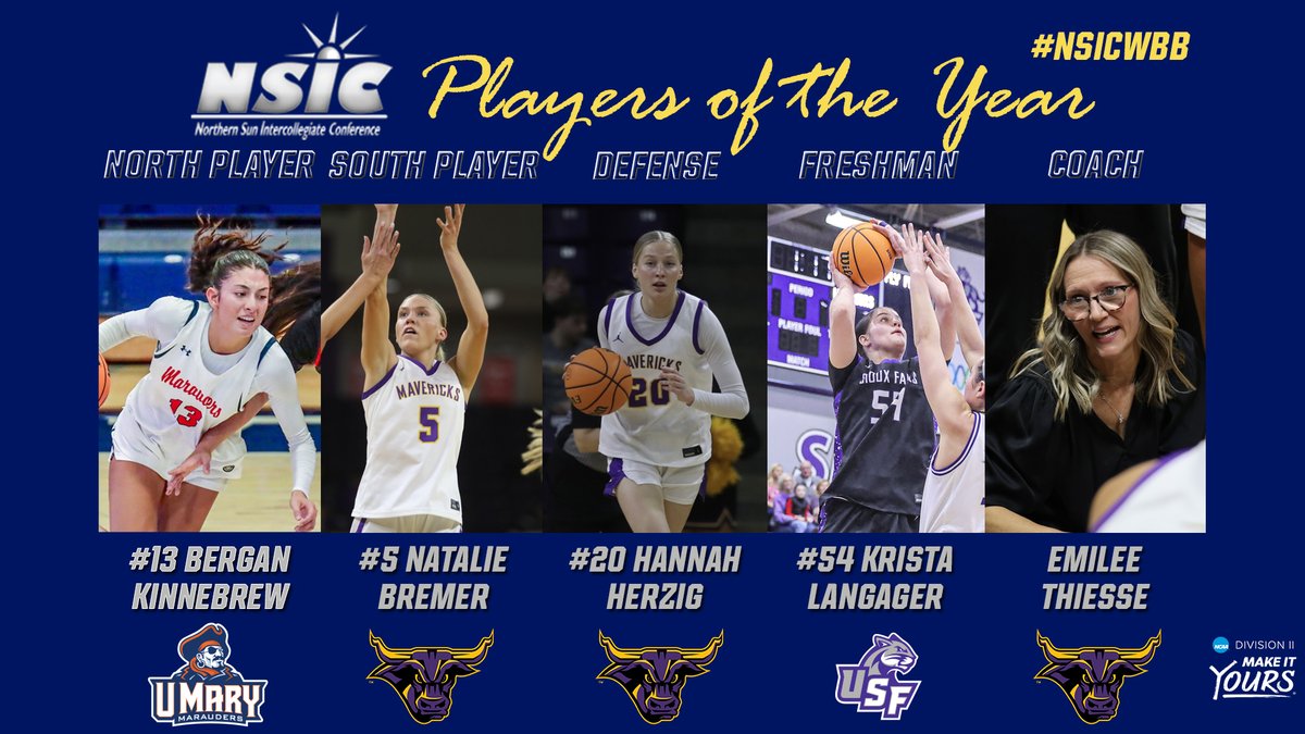 NorthernSunConf's tweet photo. 2025-26 #NSICWBB All-Conference Teams Announced  

Full Release: https://t.co/AN46gpTwtD https://t.co/yYa3PyRvWQ