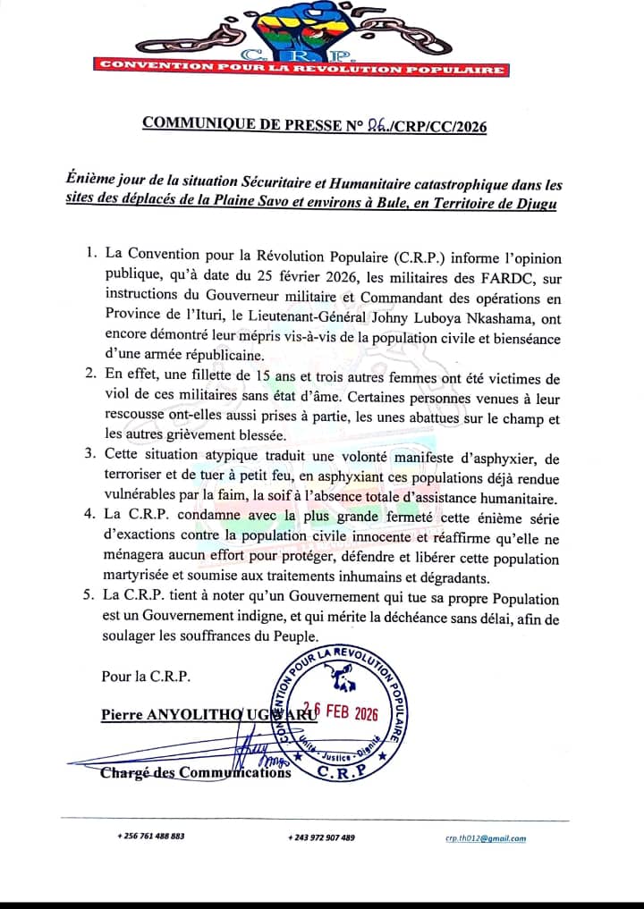 CRP - Convention pour la Révolution Populaire tweet media