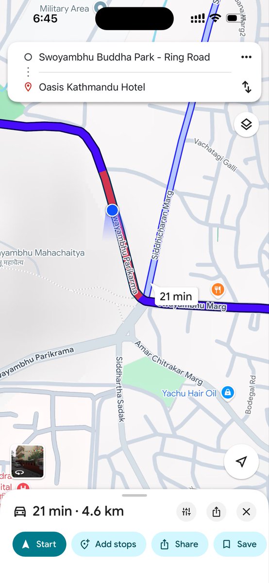 jivanshr's tweet photo. google map doesnot show red when you are already in red https://t.co/pxAu9L0Csm