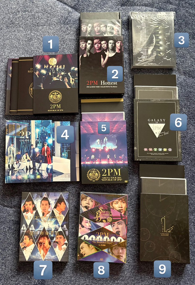 2PMのDVDのお譲りです 殆ど見てないです😅 開封してないのもあります
