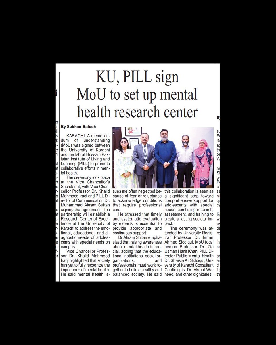 Pakistan Institute of Living and Learning (PILL) tweet media