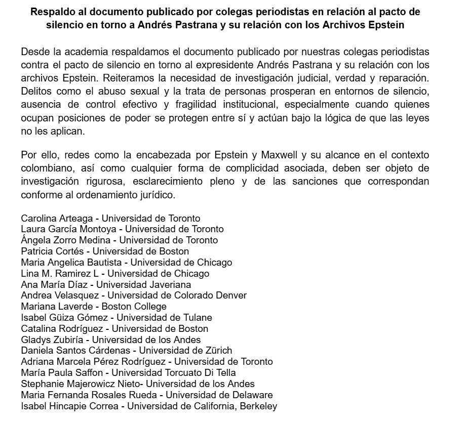 caroartc's tweet photo. Desde la academia unimos nuestras voces y exigimos respuestas #NoAlPactoDeSilencio https://t.co/YxwLjEaMo7
