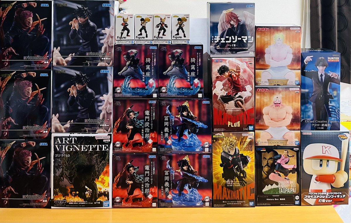 クレーンゲーム #呪術廻戦 #ゴジラ #鬼滅の刃 #ヒロアカ #ワンピース