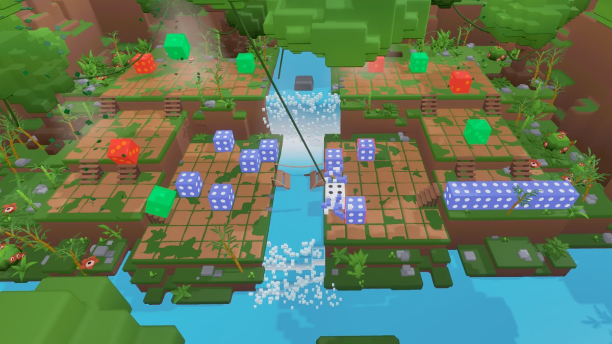 OfficialPhenexa's tweet photo. Brain is a bit fried, but happy with #DadumTheDice 🎲 It's a turn-based tactical puzzle with pretty simple rules, but you need to position yourself with smart moves while rotating your die too. If you played Baba Is You, you'll get the same vibes! Vid here 👇 https://t.co/fksY2KRnFZ