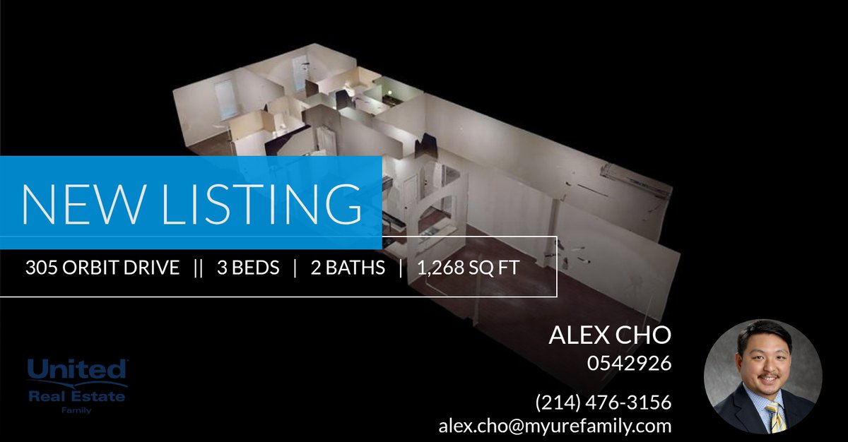AlexChoRealtor's tweet photo. 📍 New Listing 📍  My new listing at 305 Orbit Drive in Lavon listed at $1,799! Reach out here or at (214) 476-3156 . Reach out here or at (214) 476-3156 for more information https://t.co/lYFcUCqlAw https://t.co/auZpII1u4Q