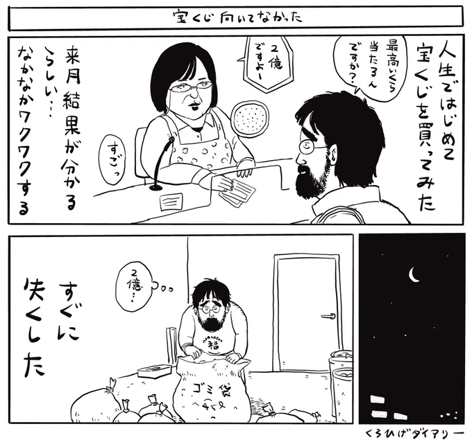 宝くじ向いてなかった 