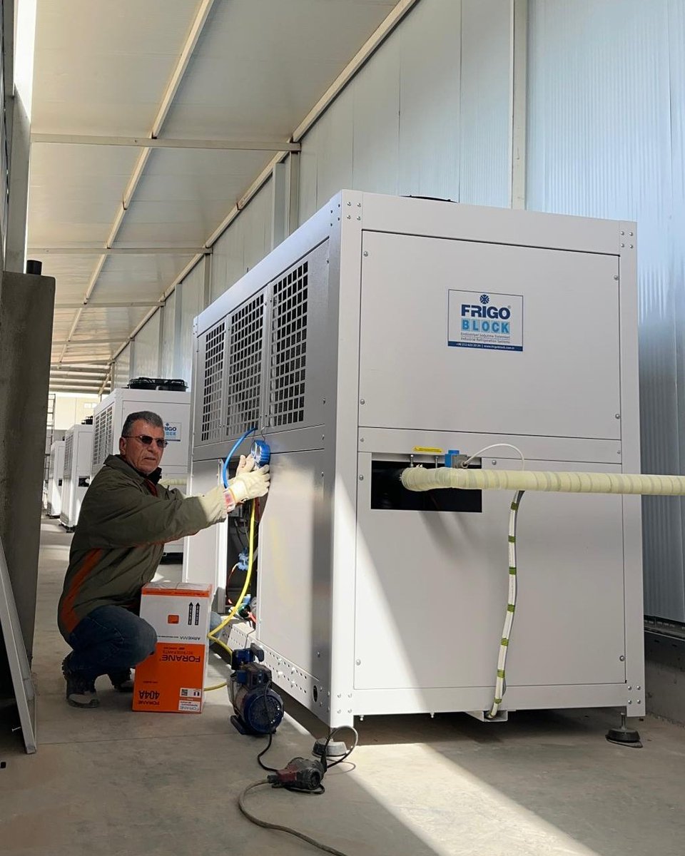 FrigoBlockTR's tweet photo. Application images from a project completed in Iraq by our distributor, Ice House.
Frigoblock refrigeration systems were commissioned to meet the facility’s operational requirements, ensuring high efficiency and reliable performance.  #IndustrialRefrigeration #CoolingSolutions https://t.co/BXKus1uZLo