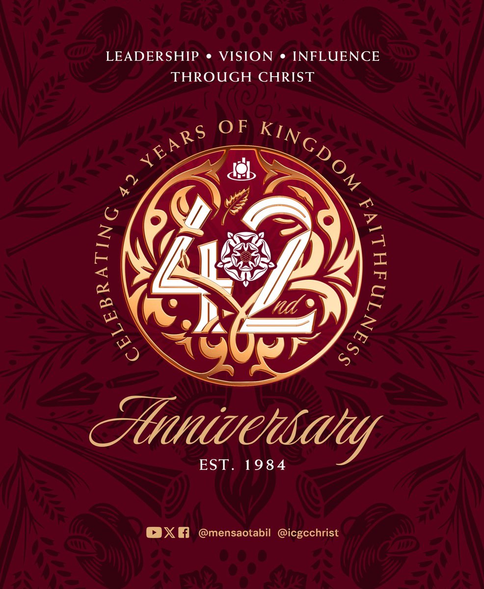 ICGCTheStone's tweet photo. Congratulations, Pastor @MensaOtabil 

We celebrate your faithful leadership and the powerful impact of your ministry. May the Lord renew your strength and expand your influence.

To God be all the glory. https://t.co/E2GVrbwOd0
