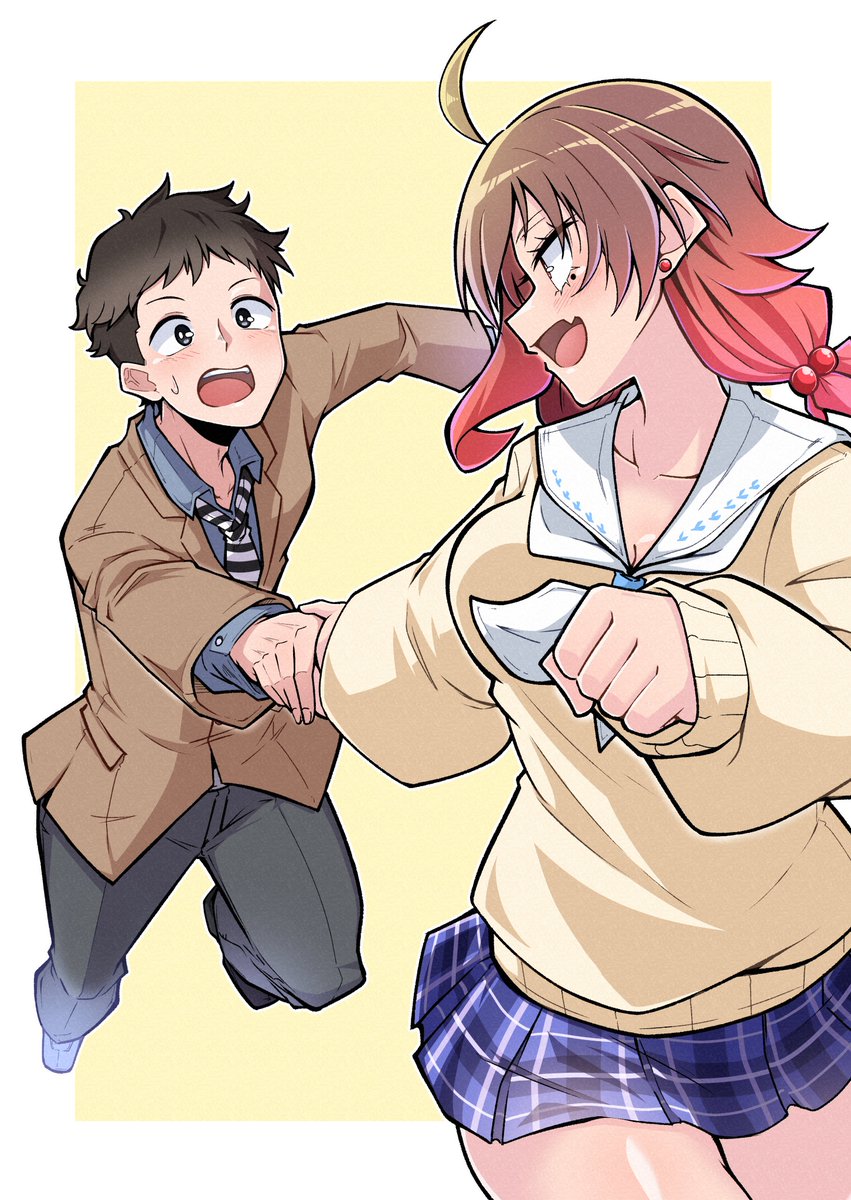 「いつも手を引いてくれたセンパイ」|東雲もづくのイラスト