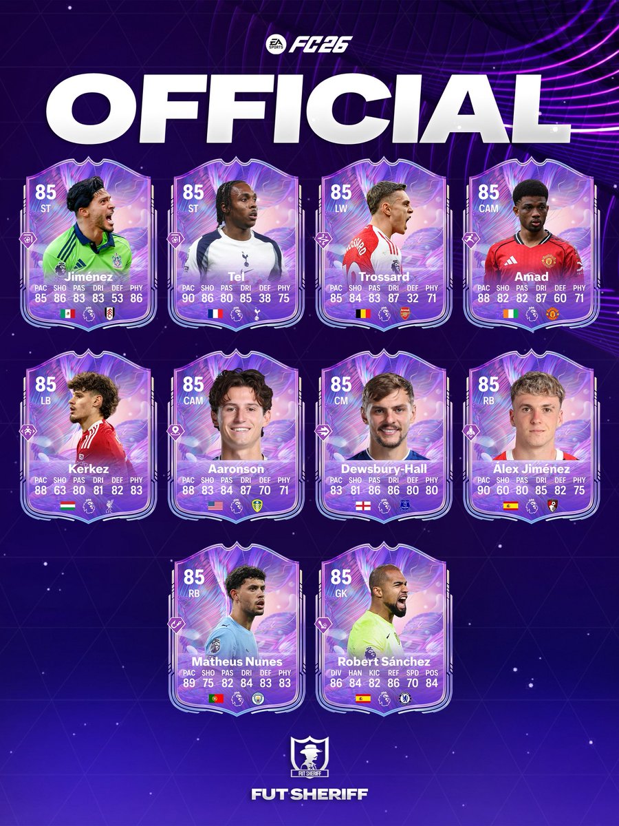 🚨🚨| FANTASY FC X FPL OFFICIAL STATS 🔥🔥🔥

• ✅ Earn upgrades based on GW29 in FPL
• ✅ Up to +5 OVR, 2 PS+ &amp; more 👀
• ✅ OFFICIAL PLAYERS &amp; STATS
• ✅ Pick 2 of 10 available in Rush 

Follow <a href="/FutSheriff/">Fut Sheriff</a> 😘😘 #FC26