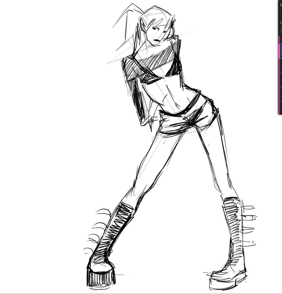 melomenol's tweet photo. some drawings from references https://t.co/arbEZshGHF