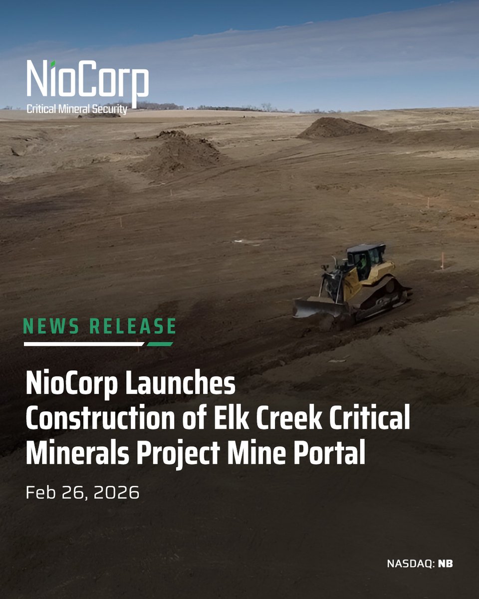 NioCorp Developments tweet media