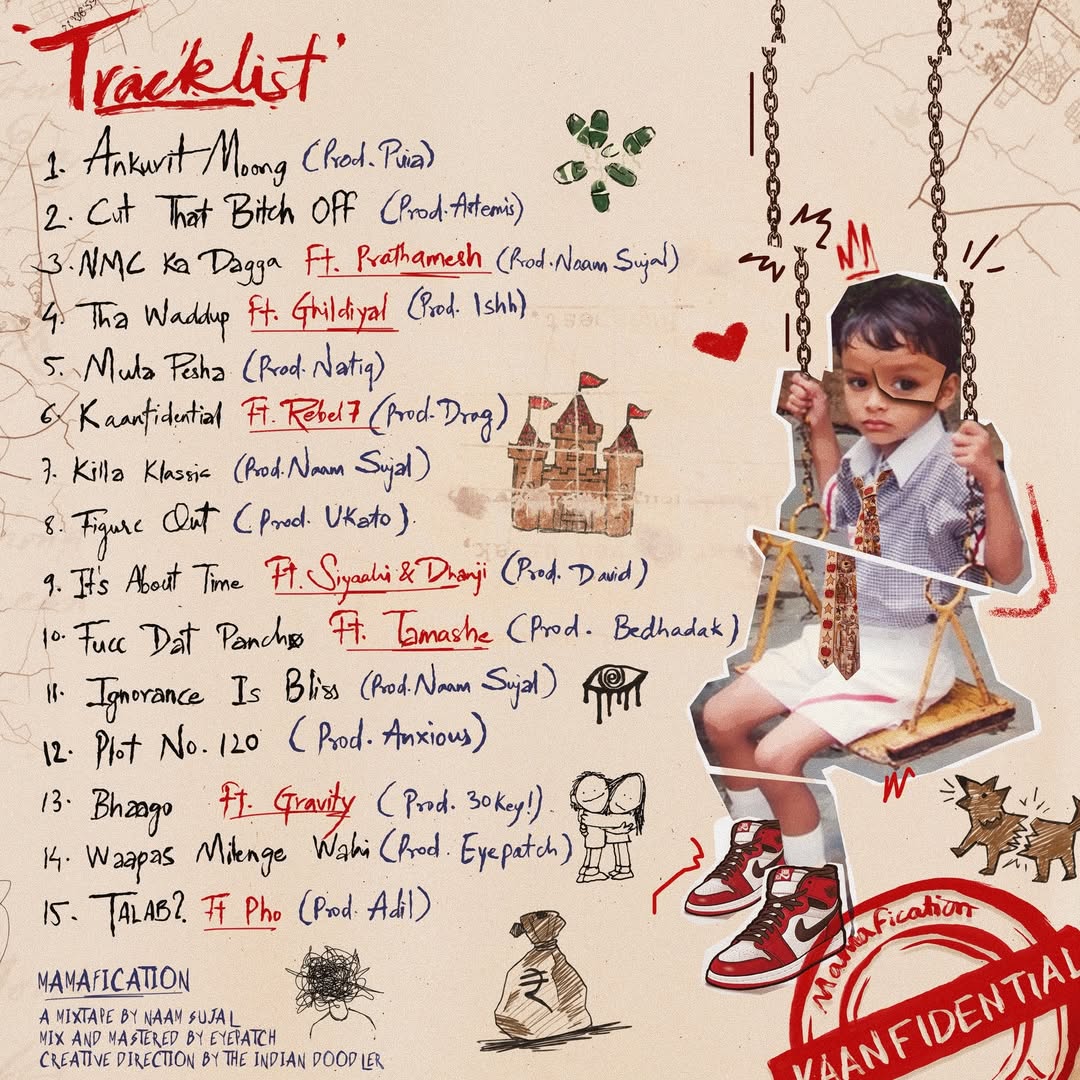InqalabRecords's tweet photo. Naam Sujal drops his highly anticipated 15-track debut mixtape, ‘MAMAFICATION’ https://t.co/yKiCaFjoTD