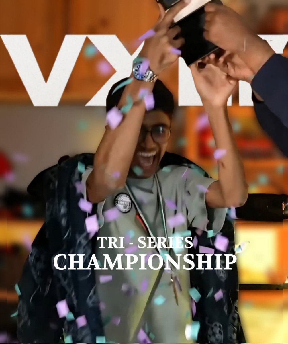 VXLTClan's tweet photo. We present the winner of the TRI - SERIES CHAMPIONSHIP https://t.co/nPzgecbgkD