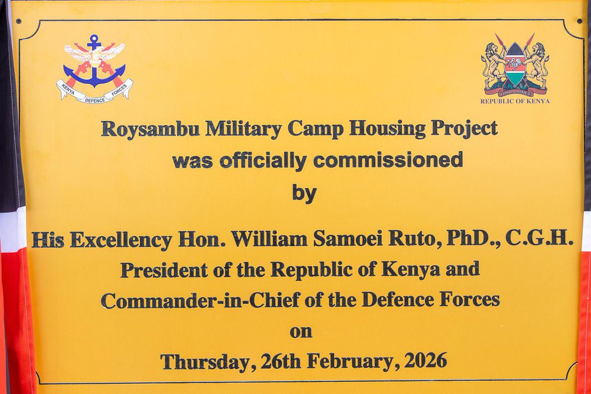 For our military, we are building 3,069 housing units in the first phase at Roysambu, Nanyuki, Gilgil, Lanet and Mariakani. These houses will be completed by June this year.

In phase two, we will build 10,000 units in military installations across the country, significantly