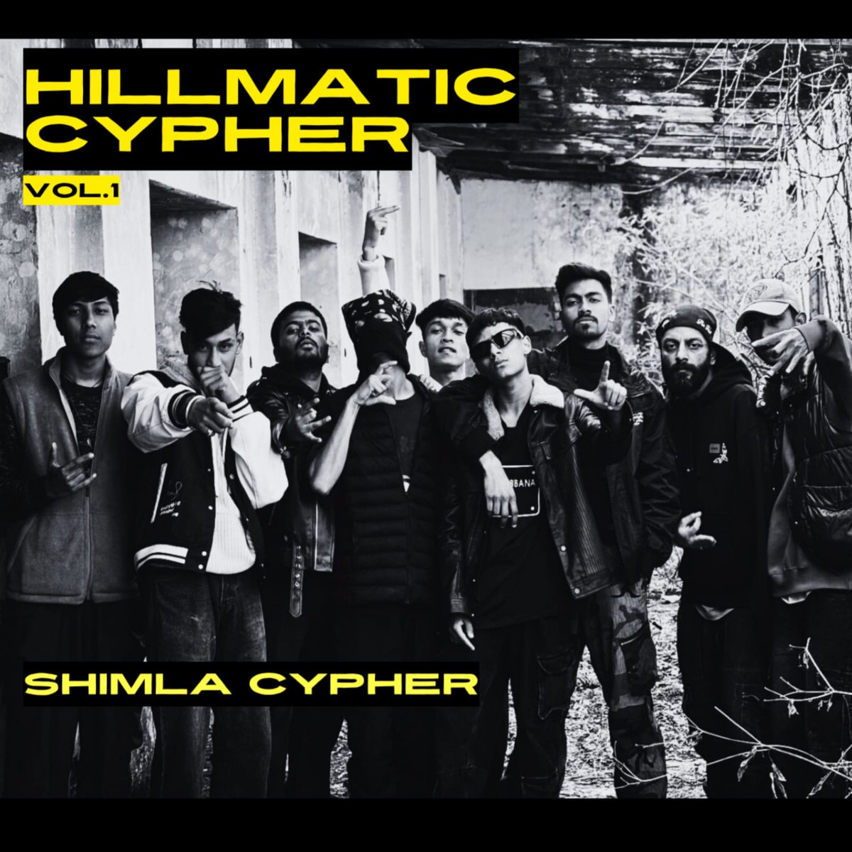 InqalabRecords's tweet photo. Shimla Cypher drops ‘Hillmatic Cypher, Vol. 1’, a 12-minute cypher featuring 10 of Shimla’s top rappers https://t.co/33InprJhH3