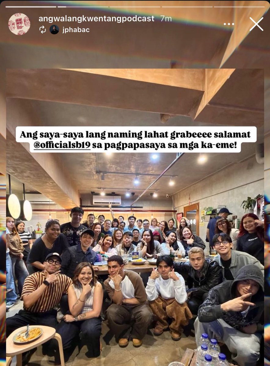 nag story rin si direk JP!! ang saya saya talaga super! kahit sila direk eh huhu maraming salamat talaga mga direk, ka-eme at esbi!! 🥳 #SB19xAWKP