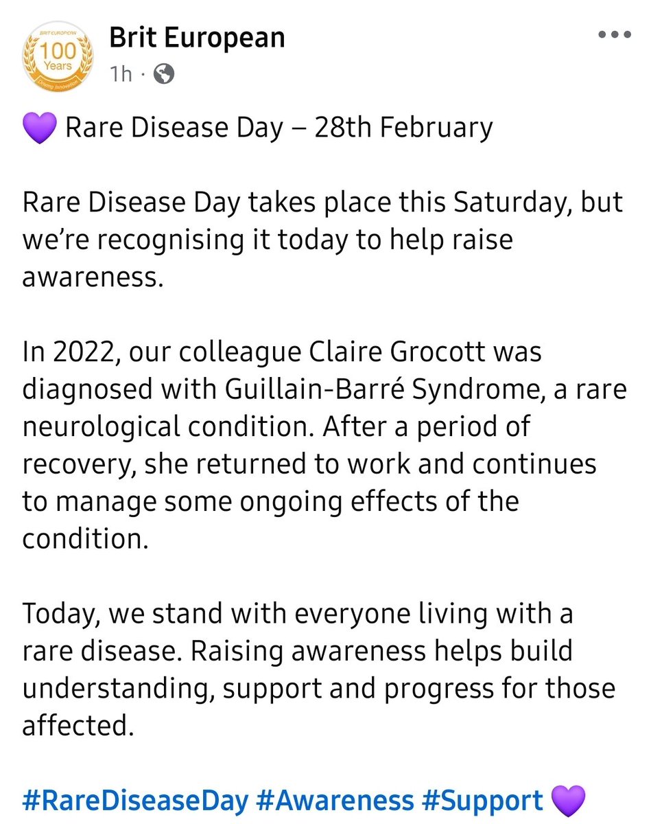 BOSLogistica's tweet photo. We stand with everyone living with a rare disease. Raising awareness helps build understanding, support and progress for those affected.

#RareDiseaseDay #Awareness #Support 💜 https://t.co/UyNuigpPQF