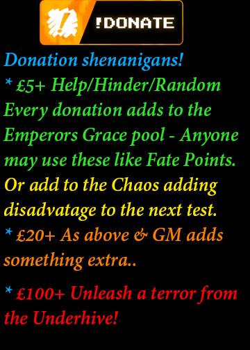 Stevusan's tweet photo. GameBlast Special Effect charity Live play starts tomorrow! #ttrpg #WARHAMMER40K Imperium Maledictum:
Fri 27th 6 pm GMT
Sat 28th 2 pm GMT
https://t.co/oPf03DaHyN
https://t.co/PERdKUm33h
Donation shenanigans too! https://t.co/KwZ5Rdps8R