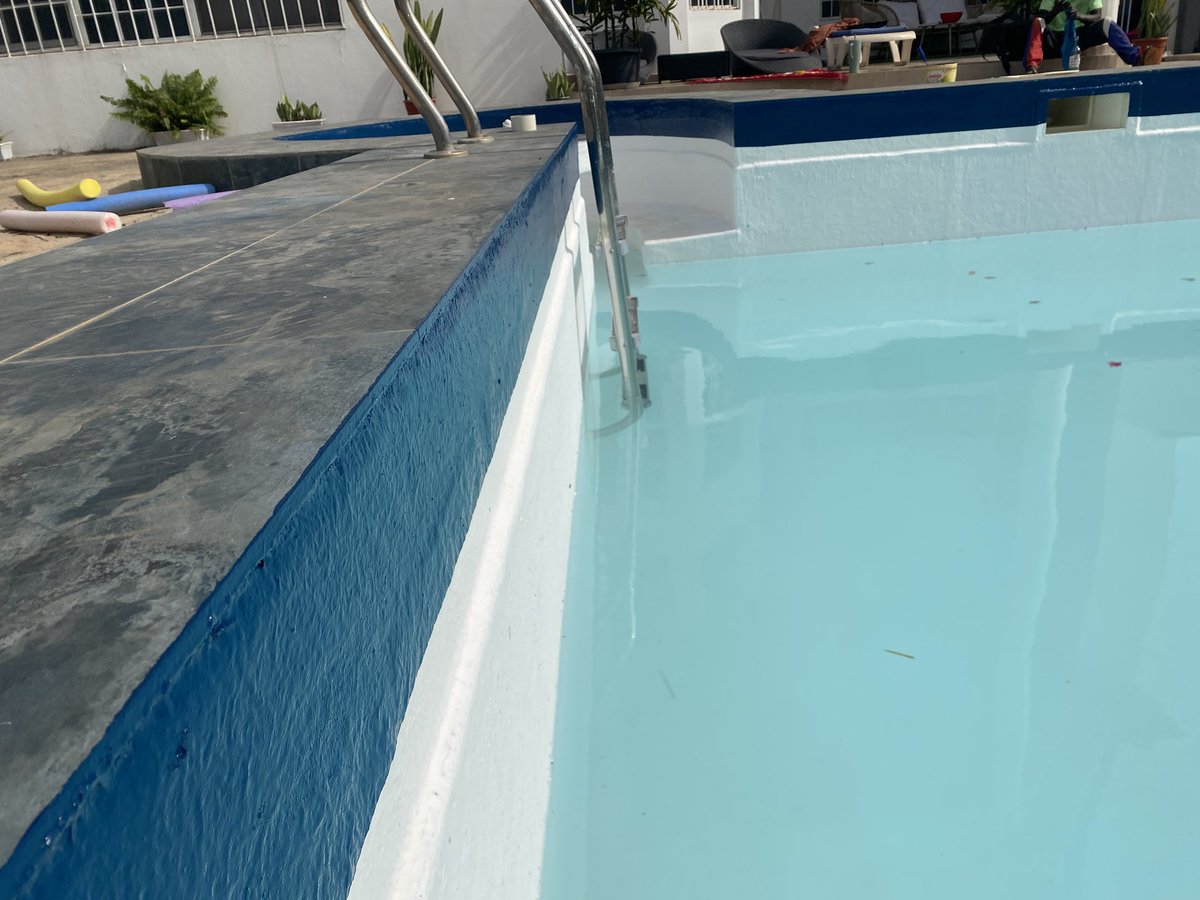 Topswimmingpool's tweet photo. Crack tiles? Faded plaster? Leakages? 

Let’s turn your outdated pool into a showpiece with our custom remodeling services. 

Resurfacing 
Modern tile &amp; coping 
 
Message for free or call 📞 +220 ￼721 4066
#Top_Pools #TopswimmingPool #ddspoolsgroup #gambiaspools 🇬🇲 https://t.co/myWahDVJzL