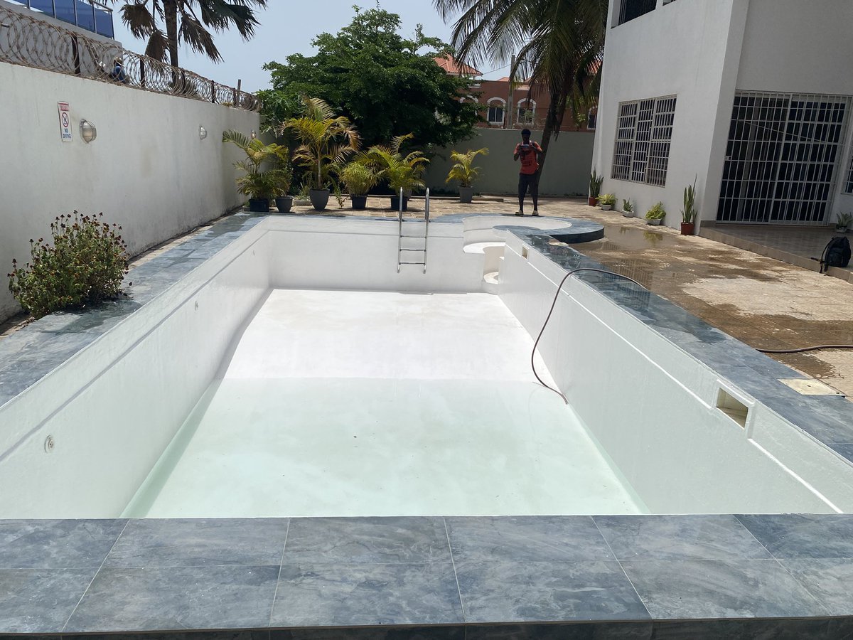 Topswimmingpool's tweet photo. Crack tiles? Faded plaster? Leakages? 

Let’s turn your outdated pool into a showpiece with our custom remodeling services. 

Resurfacing 
Modern tile &amp; coping 
 
Message for free or call 📞 +220 ￼721 4066
#Top_Pools #TopswimmingPool #ddspoolsgroup #gambiaspools 🇬🇲 https://t.co/myWahDVJzL
