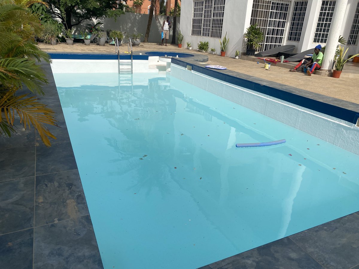 Topswimmingpool's tweet photo. Crack tiles? Faded plaster? Leakages? 

Let’s turn your outdated pool into a showpiece with our custom remodeling services. 

Resurfacing 
Modern tile &amp; coping 
 
Message for free or call 📞 +220 ￼721 4066
#Top_Pools #TopswimmingPool #ddspoolsgroup #gambiaspools 🇬🇲 https://t.co/myWahDVJzL