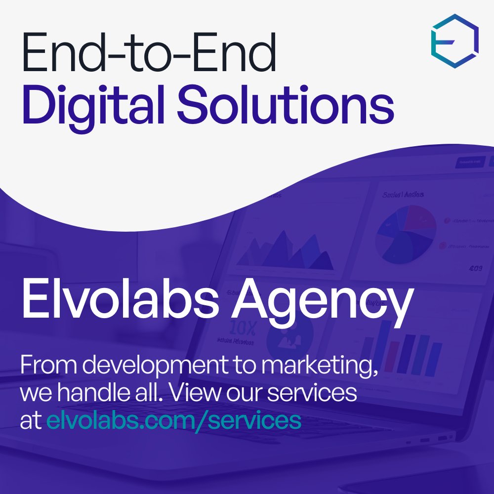 elvolabsX's tweet photo. Elvolabs delivers structured digital execution across strategy, design, development, automation, and marketing.

💼 One team. Multiple disciplines. Clear accountability. Get digital services which fit your needs. 

#elvolabs #digitalAgency https://t.co/nnZhsgBcd0