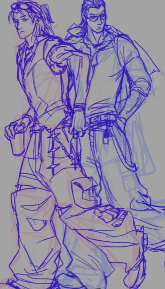 them in baggy pants #WIP