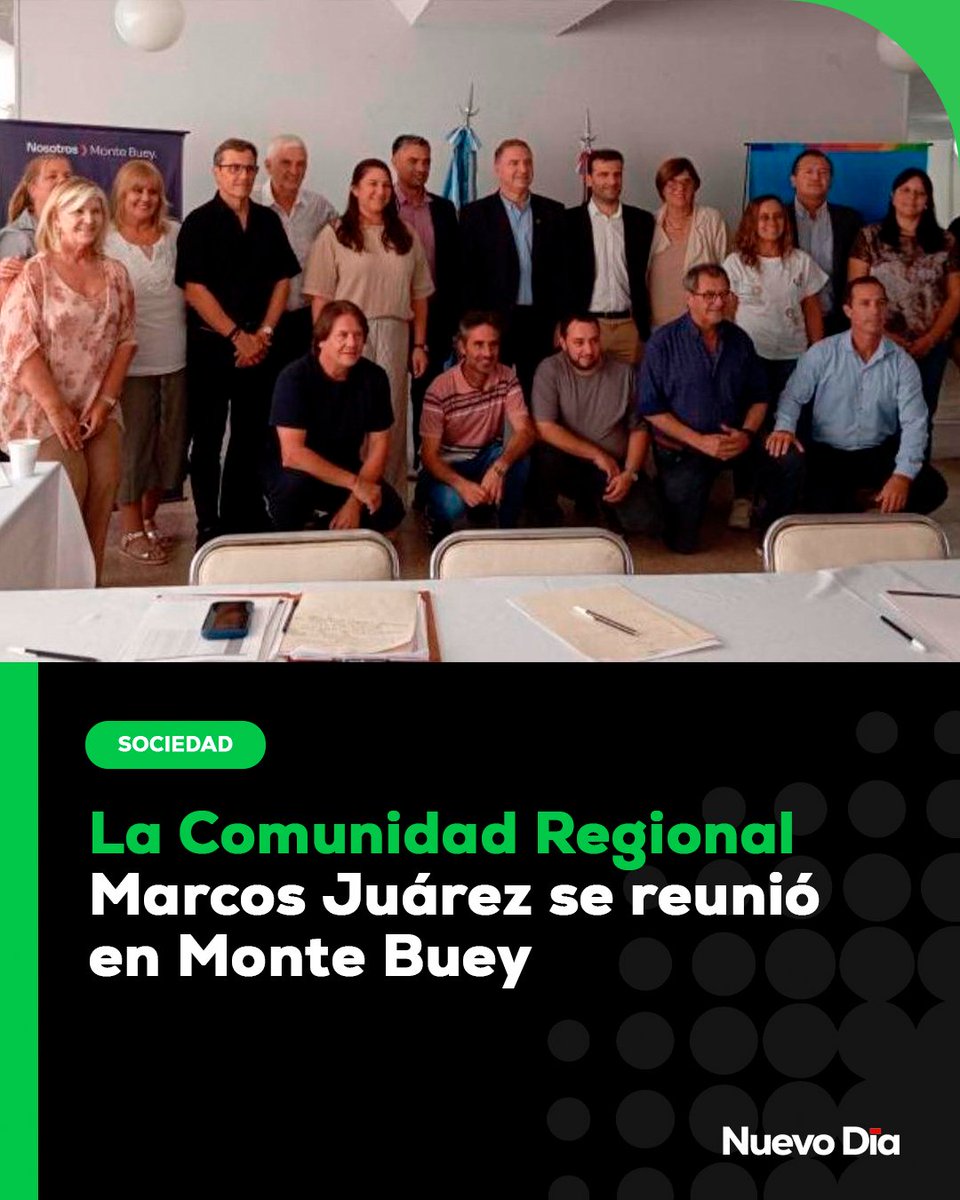📍 Monte Buey fue sede de una nueva reunión regional
👉 La Comunidad Regional Marcos Juárez llevó adelante un nuevo encuentro de trabajo con la presencia del ministro de Educación de Córdoba, Horacio Ferreyra. nuevodialeones.com.ar/monte-buey-fue…