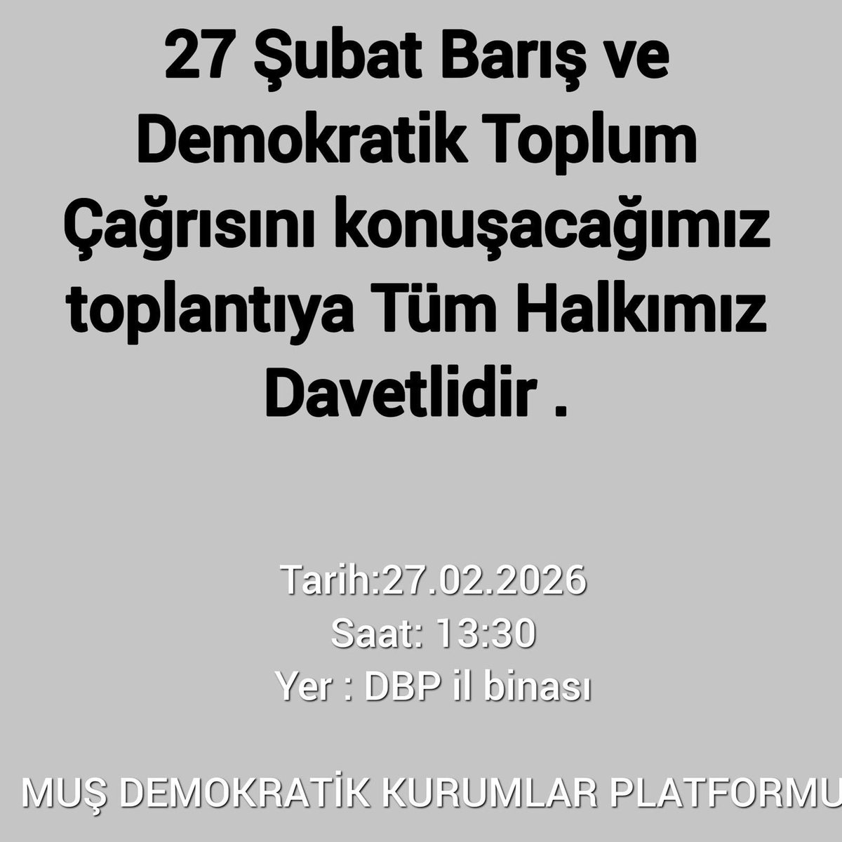 DBP Muş İl Örgütü tweet media