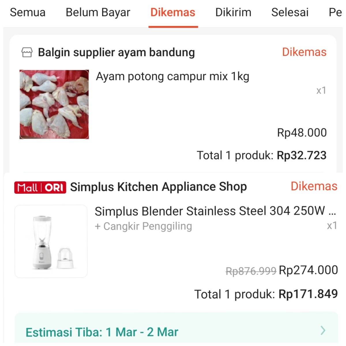 coolturized's tweet photo. @RacunBelanja Beli blender kecil sama ayam mincun, co detik 9 https://t.co/ifqyBv53RM