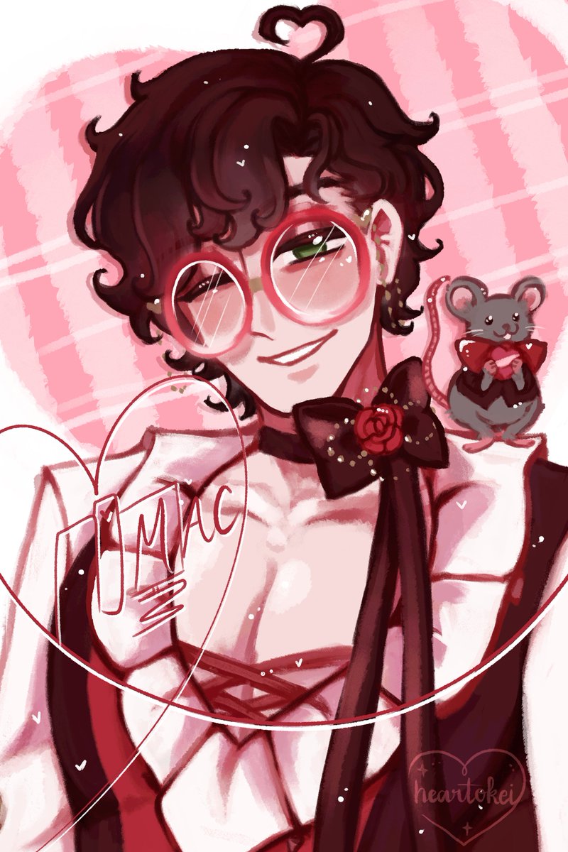 heartokei's tweet photo. Happy Hearts Month btw! Late af Mac as your Valentine  teehee 

#macdateeverything #dateeverythinggame #dateeverything #dateeverythingmac https://t.co/nP8pVv6lsq