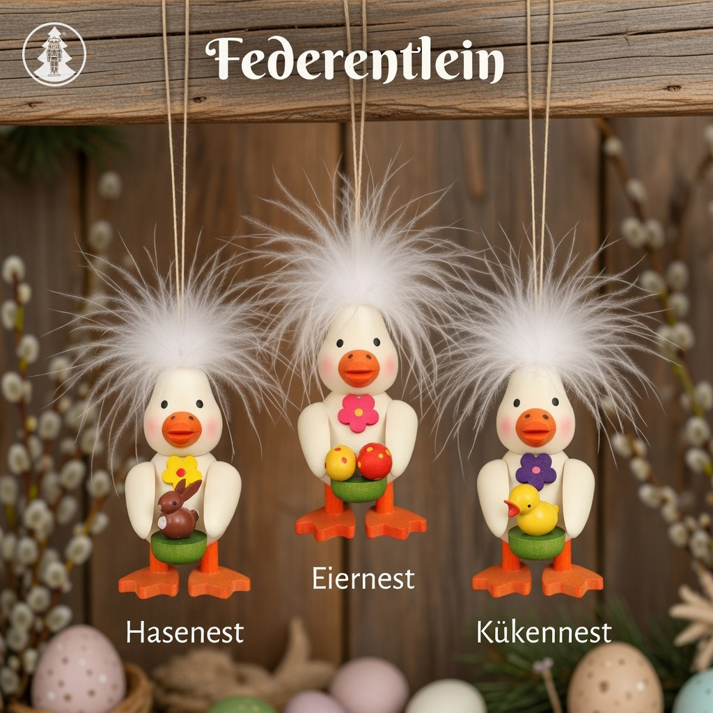 Hoppel, piep &amp; frühlingsfrisch! Unsere neuen Federentlein sind da! Handgearbeitete erzgebirgische Osterbehang-Kunstwerke, die einem Freude schenken! Jedes kleine Entlein hat eine riesige Feder-Mähne und bringt sein ganz eigenes Osternest mit. #federentlein
drehwerk.de/neuheiten-2026…