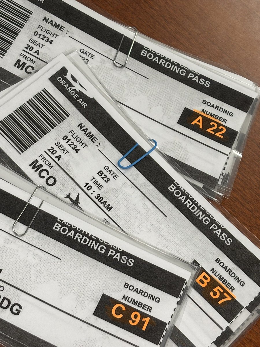StageToEngage's tweet photo. My style of learning! ✈️ 🎫 🧮 #counting #kindergarten #ocps #travel https://t.co/KmKUCZZrdX