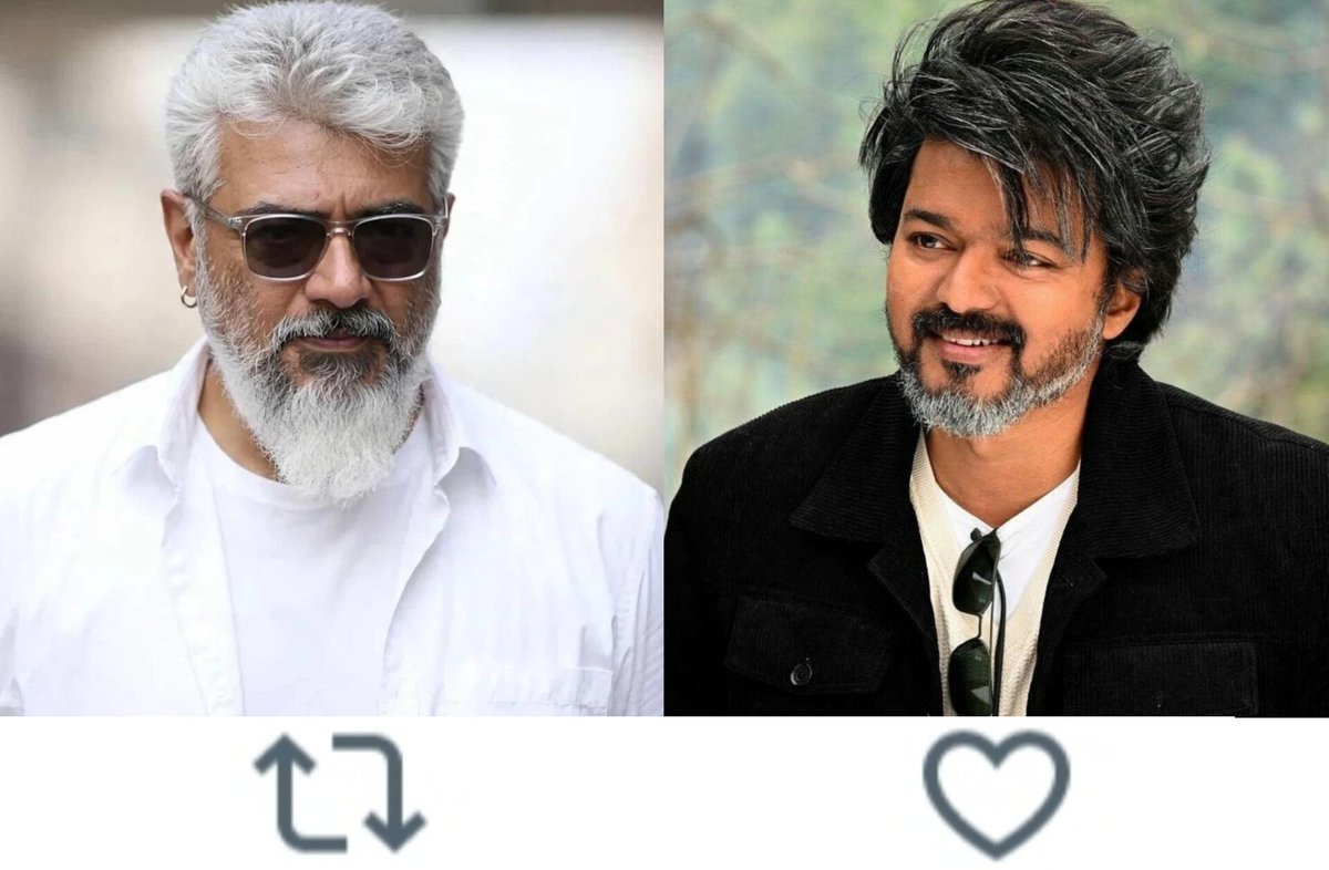 TOlMovies's tweet photo. Who's The Face Of Kollywood ?

     🔃#AjithKumar           ❤️@ActorVijay https://t.co/ILvX5fI0VJ